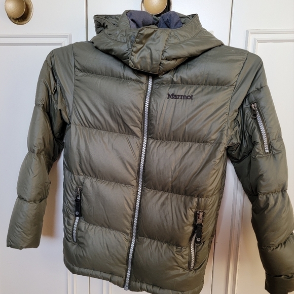 Boys Down Goose Jacket Marmot Size XS EUC - Picture 3 of 3